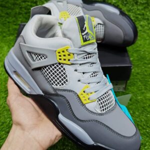 Air Jordan 4 Retro - Grey Neon Blaze